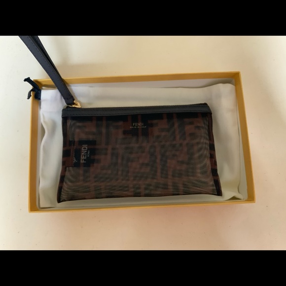 fendi mesh pouch
